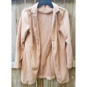 Small Sweater Cardigan Lightweight Long Sleeves Beige Tan Women's